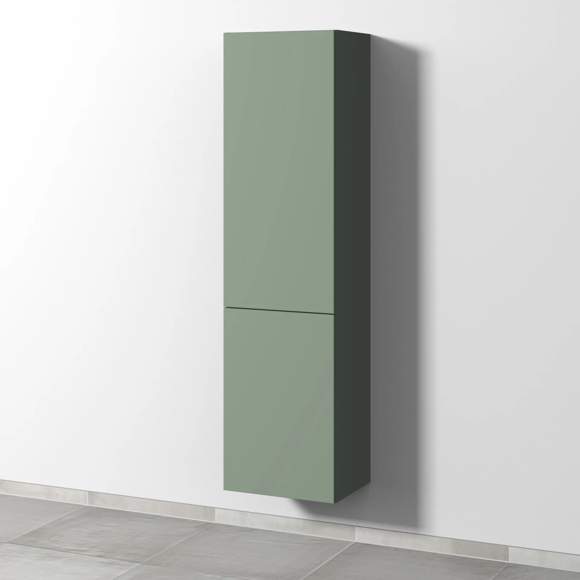 Sanipa Stauraumschrank „3way“ 450 × 1700 × 345 mm Anschlag links, in Soft-Green, Anschlag links