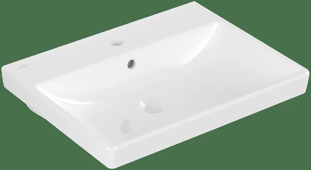 Villeroy & Boch Avento Waschbecken 600x470mm Rechteck 1HL. mit Überlauf Weiß Alpin Villeroy & Boch Avento Waschbecken 600x470mm Rechteck 1HL. mit Überlauf Weiß Alpin