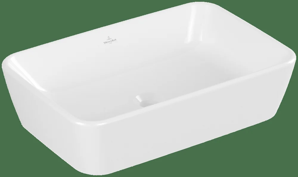Villeroy & Boch Architectura Aufsatzwaschbecken 600x405mm Rechteck Weiß Alpin