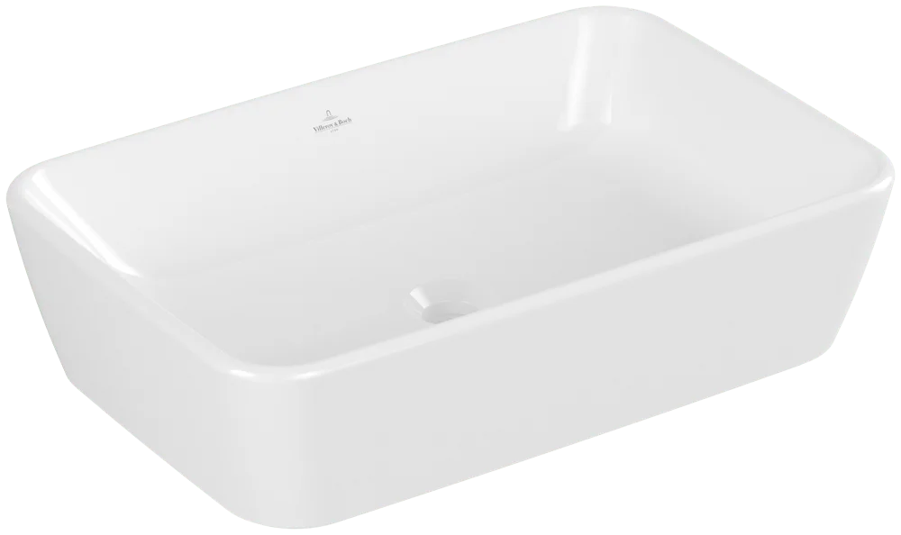 Villeroy & Boch Aufsatzwaschbecken Architectura, 600x405x155 mm, weiß Alpin, glänzend, mit Überlauf