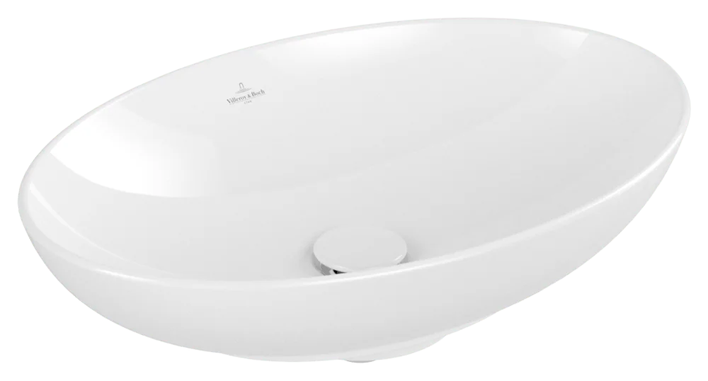 Villeroy & Boch Loop & Friends Aufsatzwaschbecken 560x380mm Oval Weiß Alpin