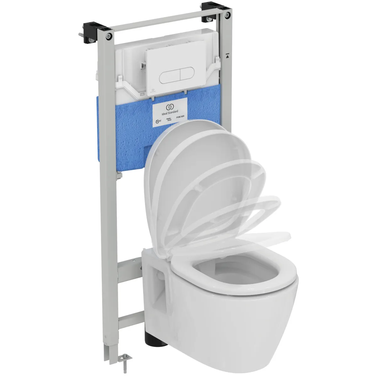 Bundle WC-Element ProSys, WC Randlos Connect und Betätigungsplatte Oleas M1 Weiß Bundle WC-Element ProSys, WC Randlos Connect und Betätigungsplatte Oleas M1 Weiß