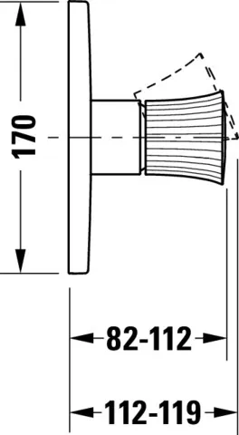 Duravit Unterputz-Armatur „White Tulip“ in Chrom Duravit Unterputz-Armatur „White Tulip“ in Chrom