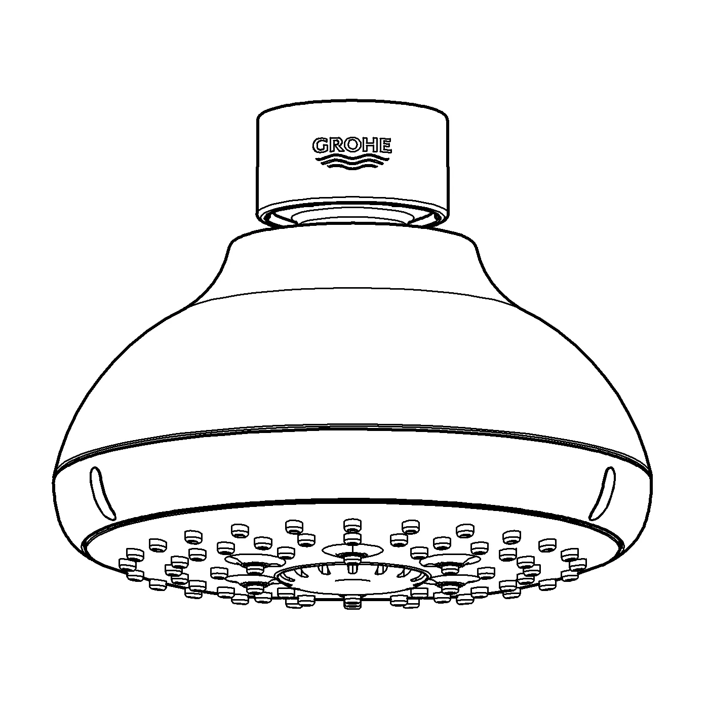 Grohe Tempesta 100 Kopfbrause 4 Strahlarten chrom Grohe Tempesta 100 Kopfbrause 4 Strahlarten chrom