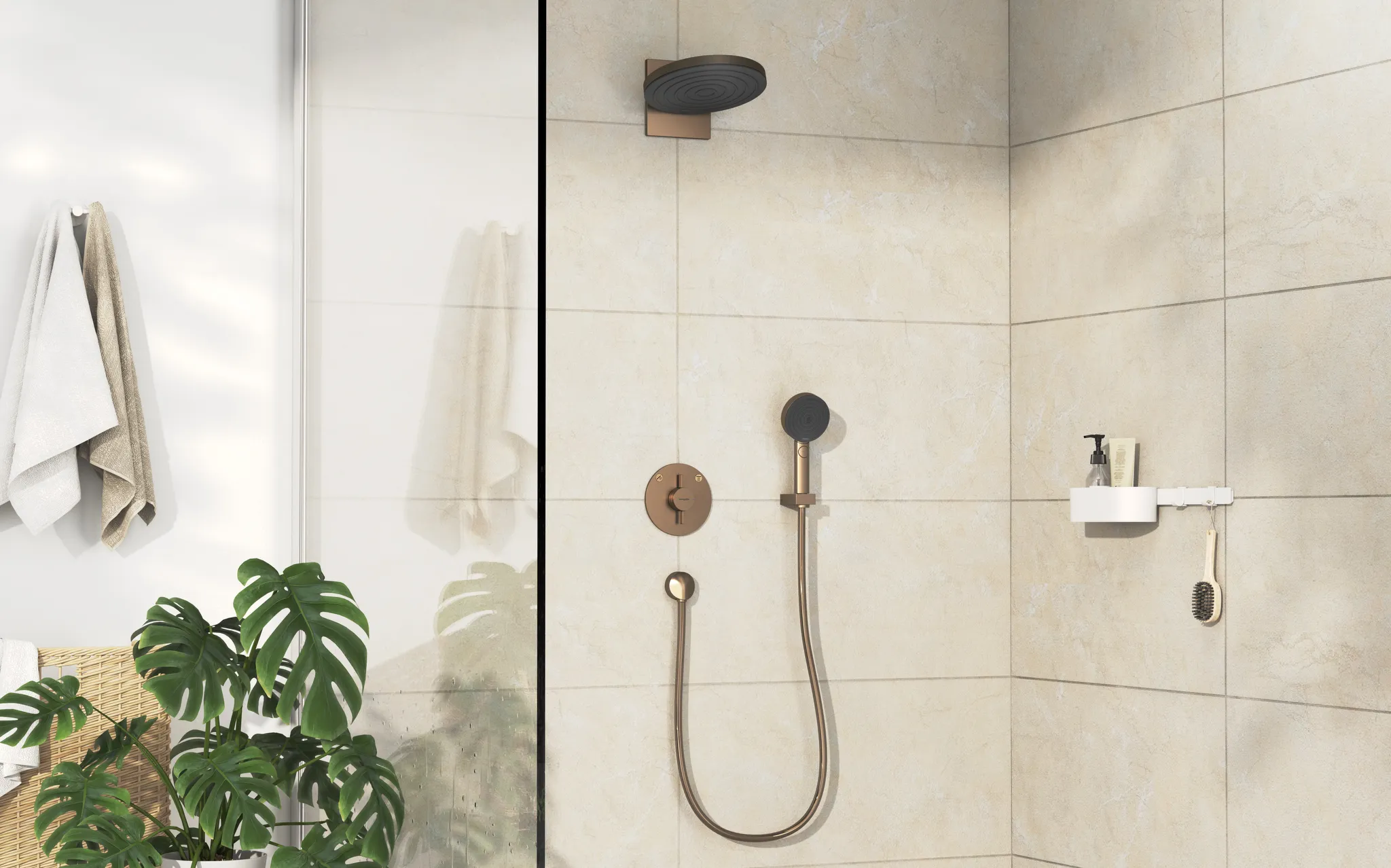 Hansgrohe DuoTurn S Mischer Unterputz für 2 Verbraucher Brushed Bronze Hansgrohe DuoTurn S Mischer Unterputz für 2 Verbraucher Brushed Bronze