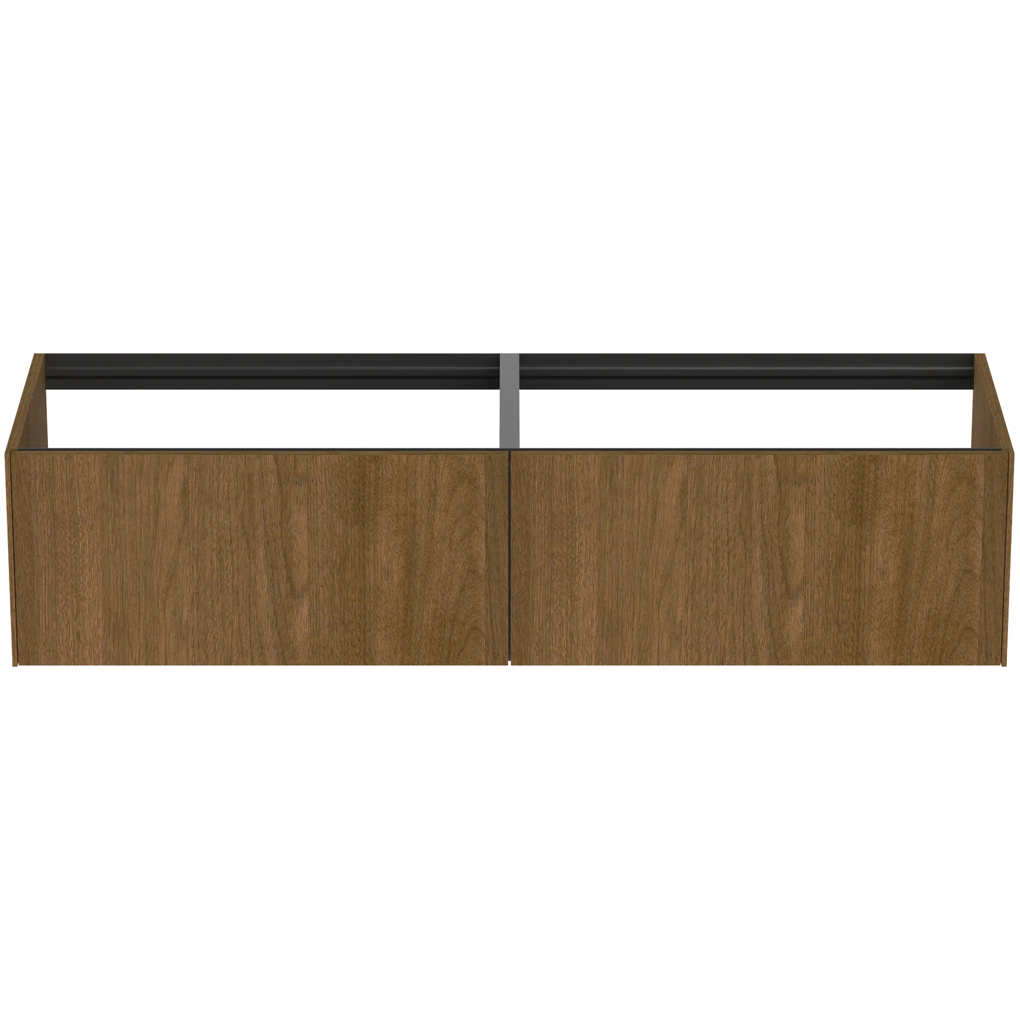Ideal Standard Waschtischunterschrank „Conca“ 158,5 × 36 × 50,5 cm Walnuss dunkel Furnier Ideal Standard Waschtischunterschrank „Conca“ 158,5 × 36 × 50,5 cm Walnuss dunkel Furnier