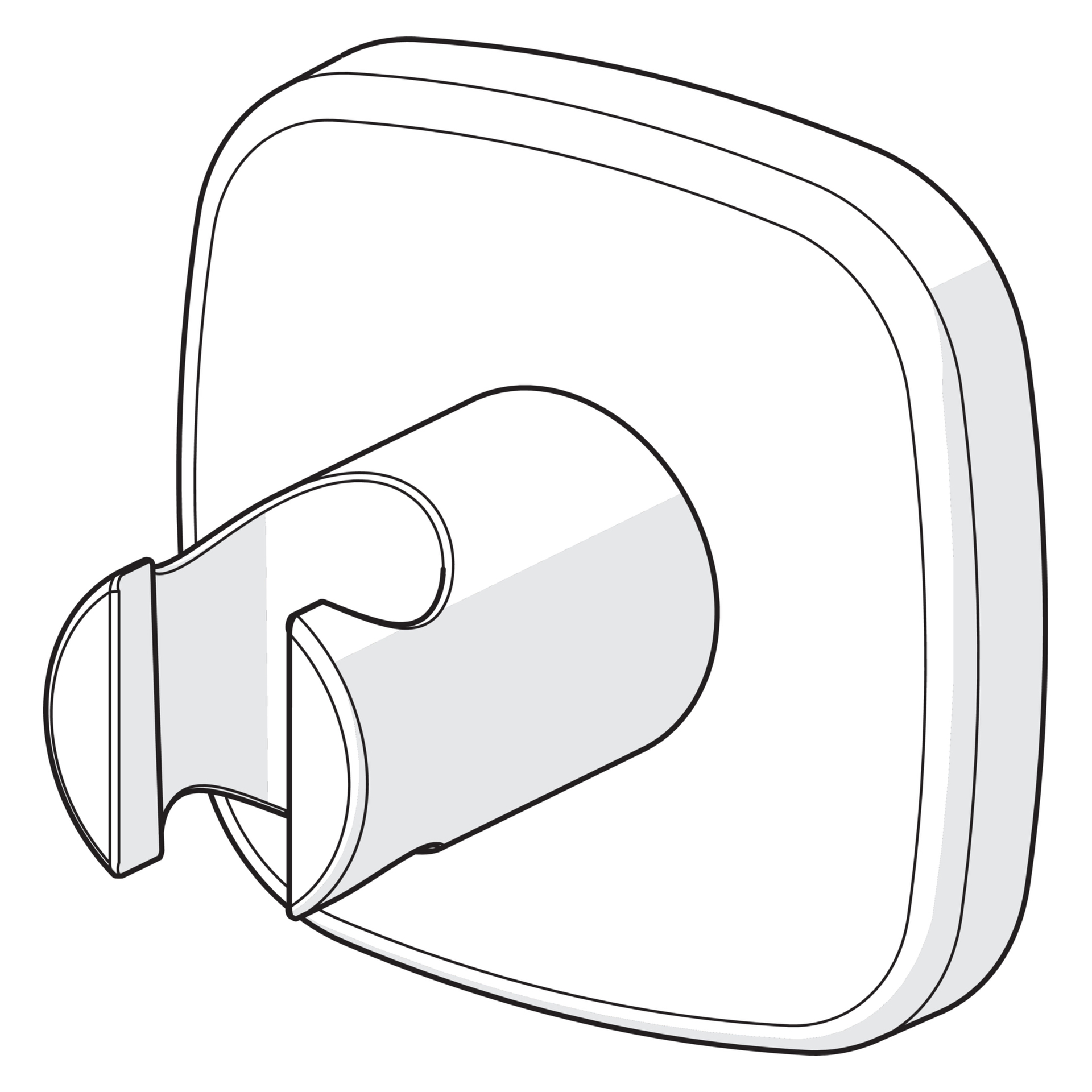 Hansa Halter für Handbrause „Living“ in Chrom Hansa Halter für Handbrause „Living“ in Chrom
