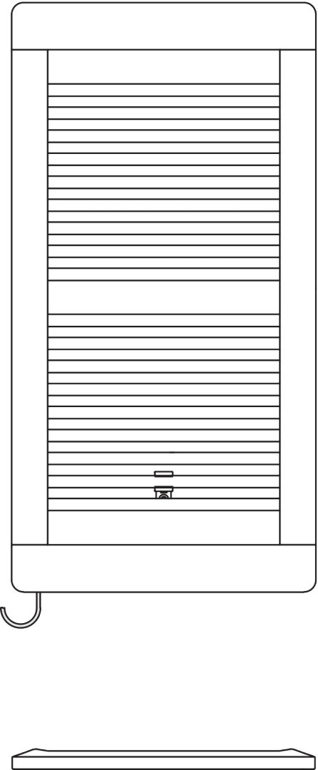 Kermi Design-Elektroheizkörper „Credo® plus-E“ 55 × 97,3 cm