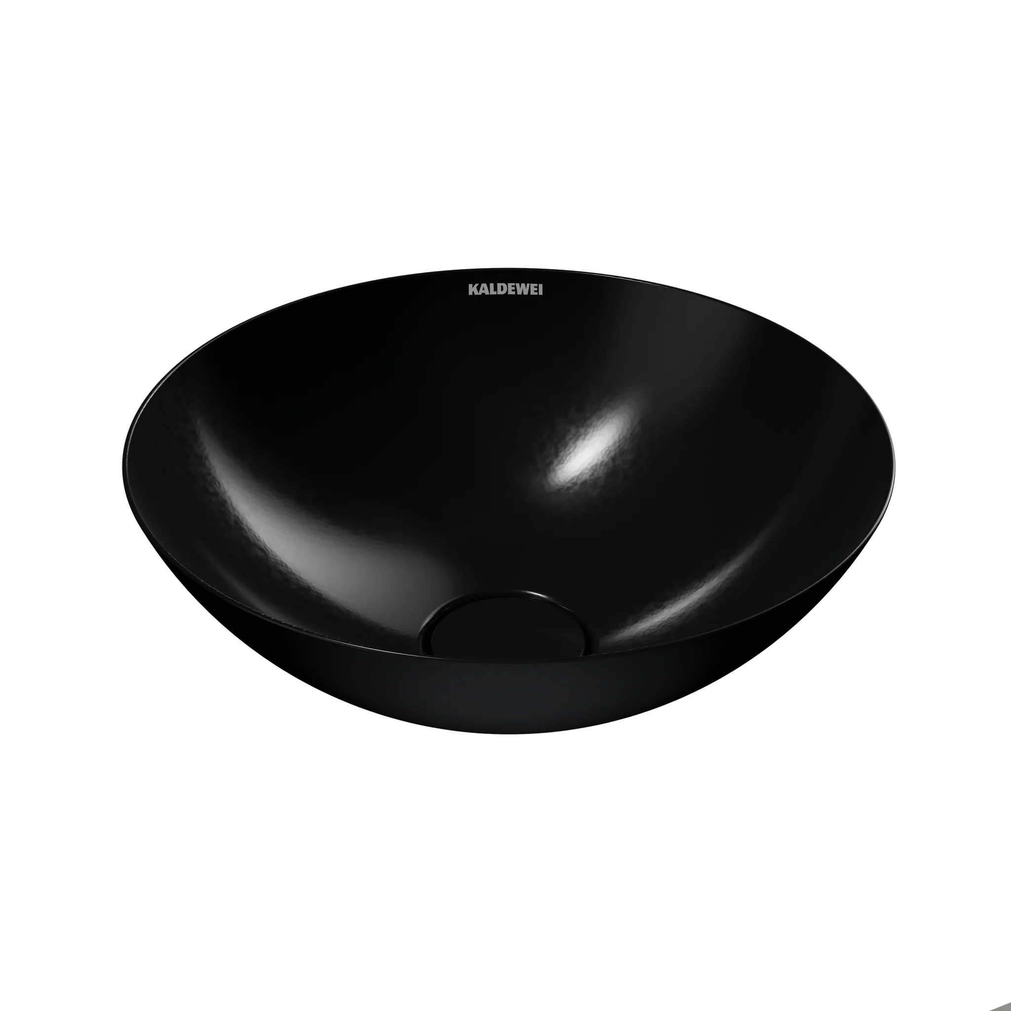 Waschtischschale ⌀ 36 × 14,1 cm in schwarz, mit Perl-Effekt Waschtischschale ⌀ 36 × 14,1 cm in schwarz, mit Perl-Effekt