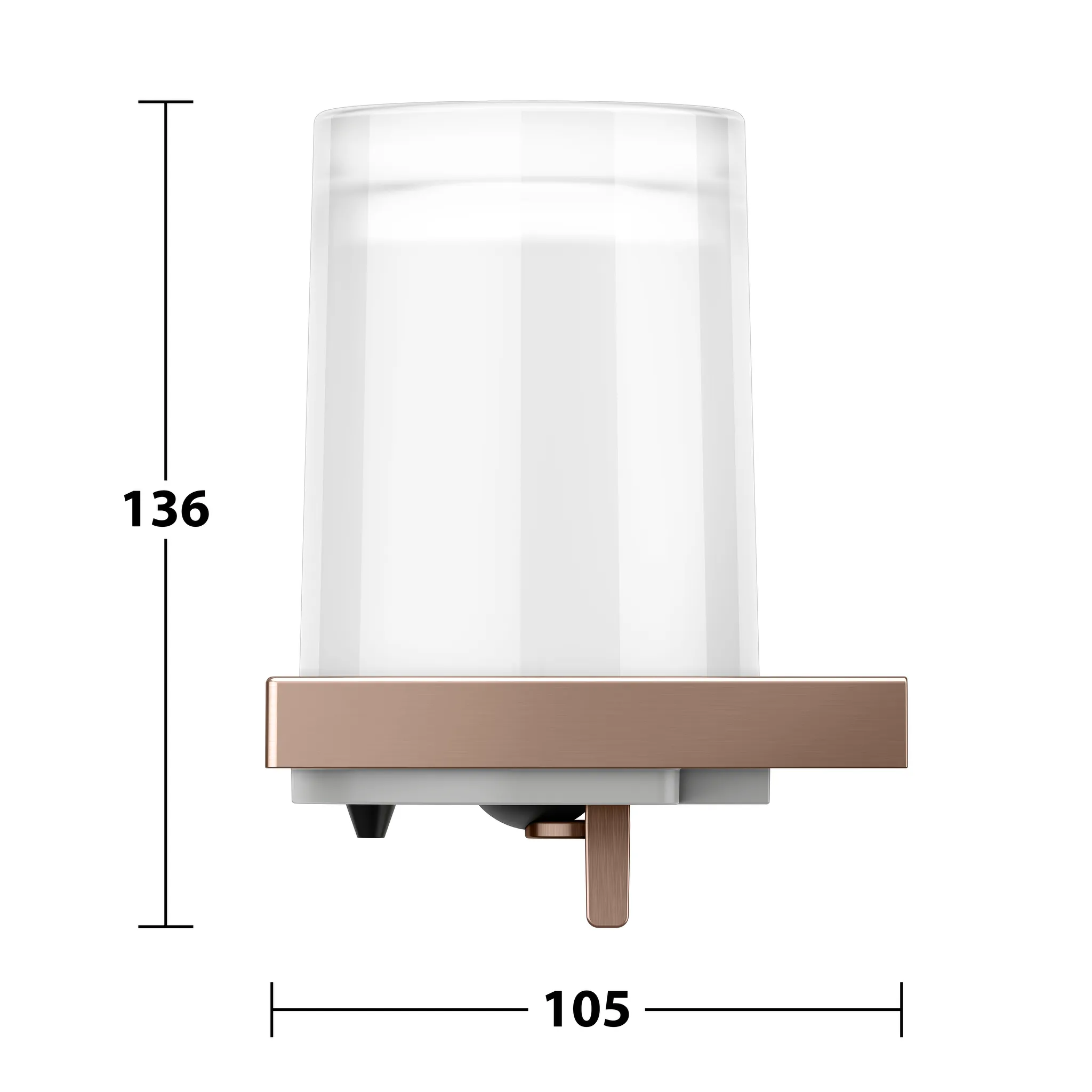 KEUCO EDITION 11 Seifenspender für Flüssigseife mit Stülpbecher Rotgold gebürstet KEUCO EDITION 11 Seifenspender für Flüssigseife mit Stülpbecher Rotgold gebürstet