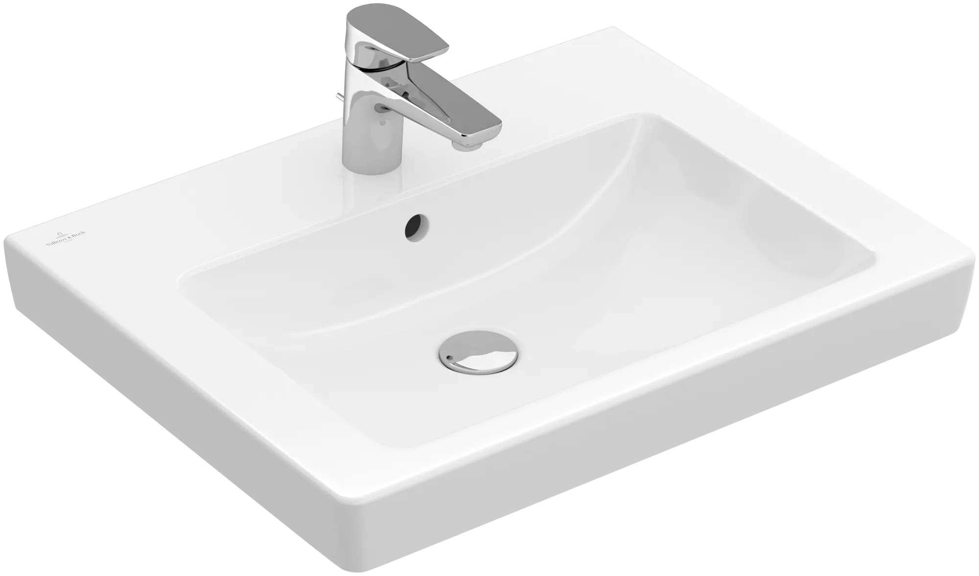 Villeroy & Boch Wandwaschtisch „Subway 2.0“ 600 × 470 × 150 mm, mit Hahnlochbohrung, Hahnlochposition mittig, mit Hahnlochbank in Weiß Alpin Villeroy & Boch Wandwaschtisch „Subway 2.0“ 600 × 470 × 150 mm, mit Hahnlochbohrung, Hahnlochposition mittig, mit Hahnlochbank in Weiß Alpin