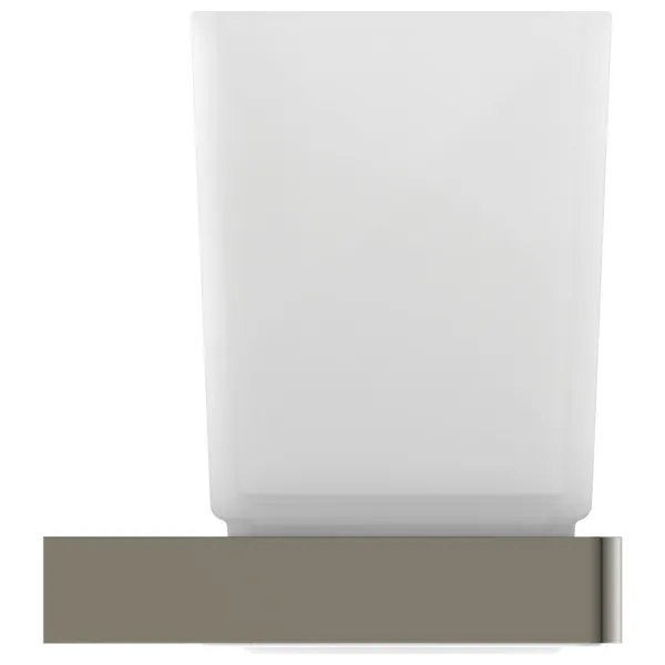 Ideal Standard Conca Cube T4504GN - Eckiger Zahnpflegebecher, Silver Storm Ideal Standard Conca Cube T4504GN - Eckiger Zahnpflegebecher, Silver Storm