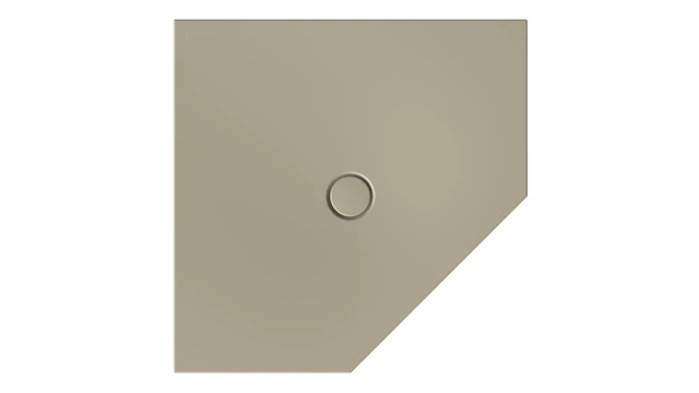 Bette fünfeck Duschwanne „BetteFloor Caro“ 100 × 100 cm in Cashmere