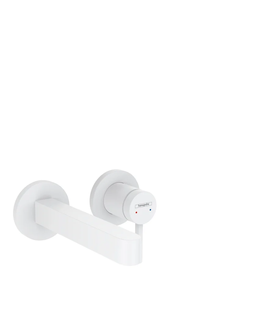 Hansgrohe Finoris Einhebel-Waschtischmischer Unterputz, Mattweiß, Ausladung 168 mm, Hebelgriff, Laminarstrahl, max. Durchfluss 5 l/min Hansgrohe Finoris Einhebel-Waschtischmischer Unterputz, Mattweiß, Ausladung 168 mm, Hebelgriff, Laminarstrahl, max. Durchfluss 5 l/min