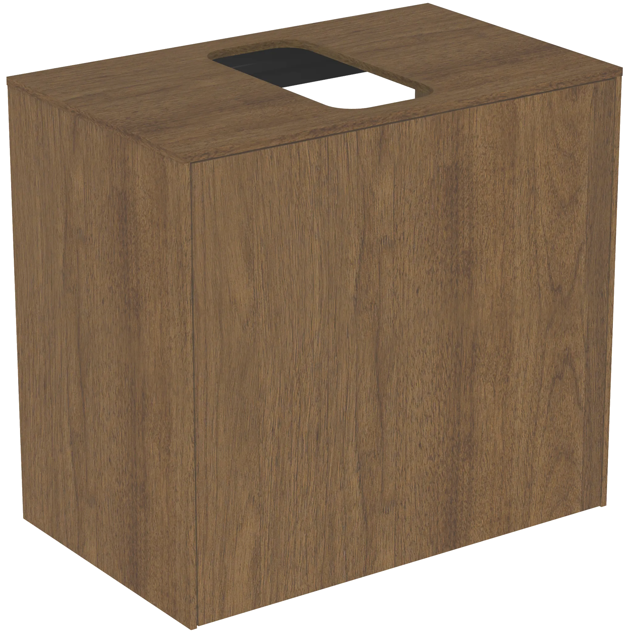 Ideal Standard Waschtischplatte Conca mittiger Ausschnitt, Walnuss Dunkel, 602x373mm Ideal Standard Waschtischplatte Conca mittiger Ausschnitt, Walnuss Dunkel, 602x373mm