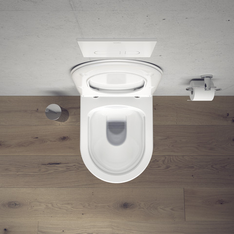 WC-Sitz Soleil by Starck Compact, Weiß,Scharniere EDST,m.Absenkautomatik