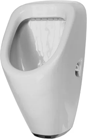 Urinal Utronic, Zulauf von hinten für Batterieanschluss, ohne Fliege, weiß Urinal Utronic, Zulauf von hinten für Batterieanschluss, ohne Fliege, weiß