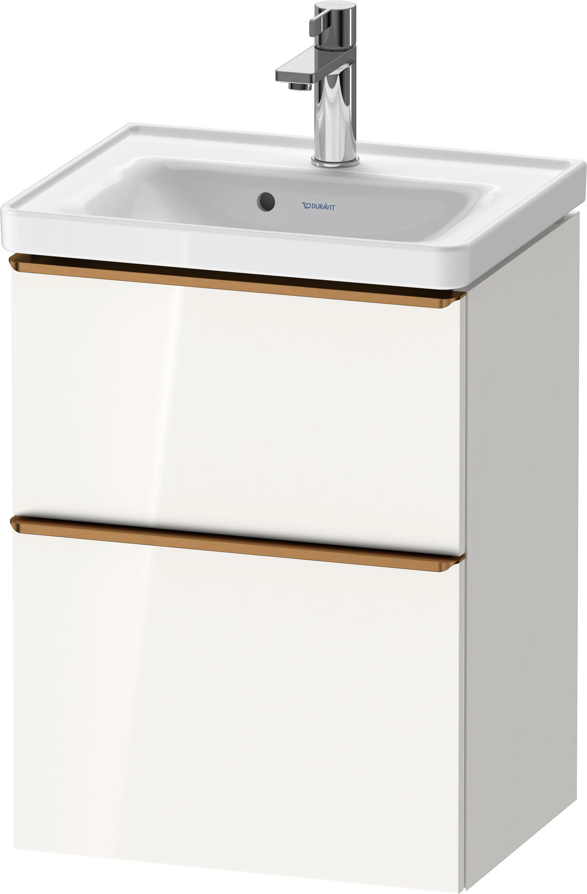 Duravit Waschtischunterschrank wandhängend „D-Neo“ 48,4 × 62,5 × 37,2 cm Weiß Hochglanz