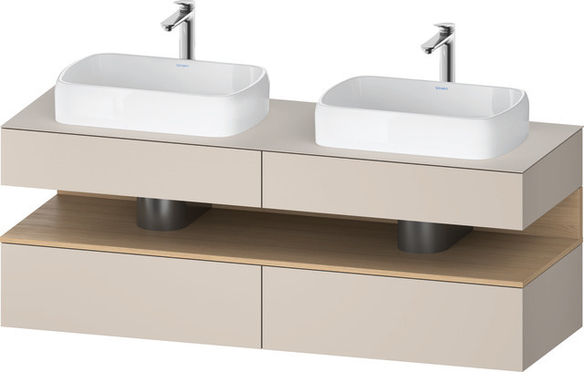 Duravit Waschtischunterschrank wandhängend „Qatego“ 160 × 60 × 55 cm