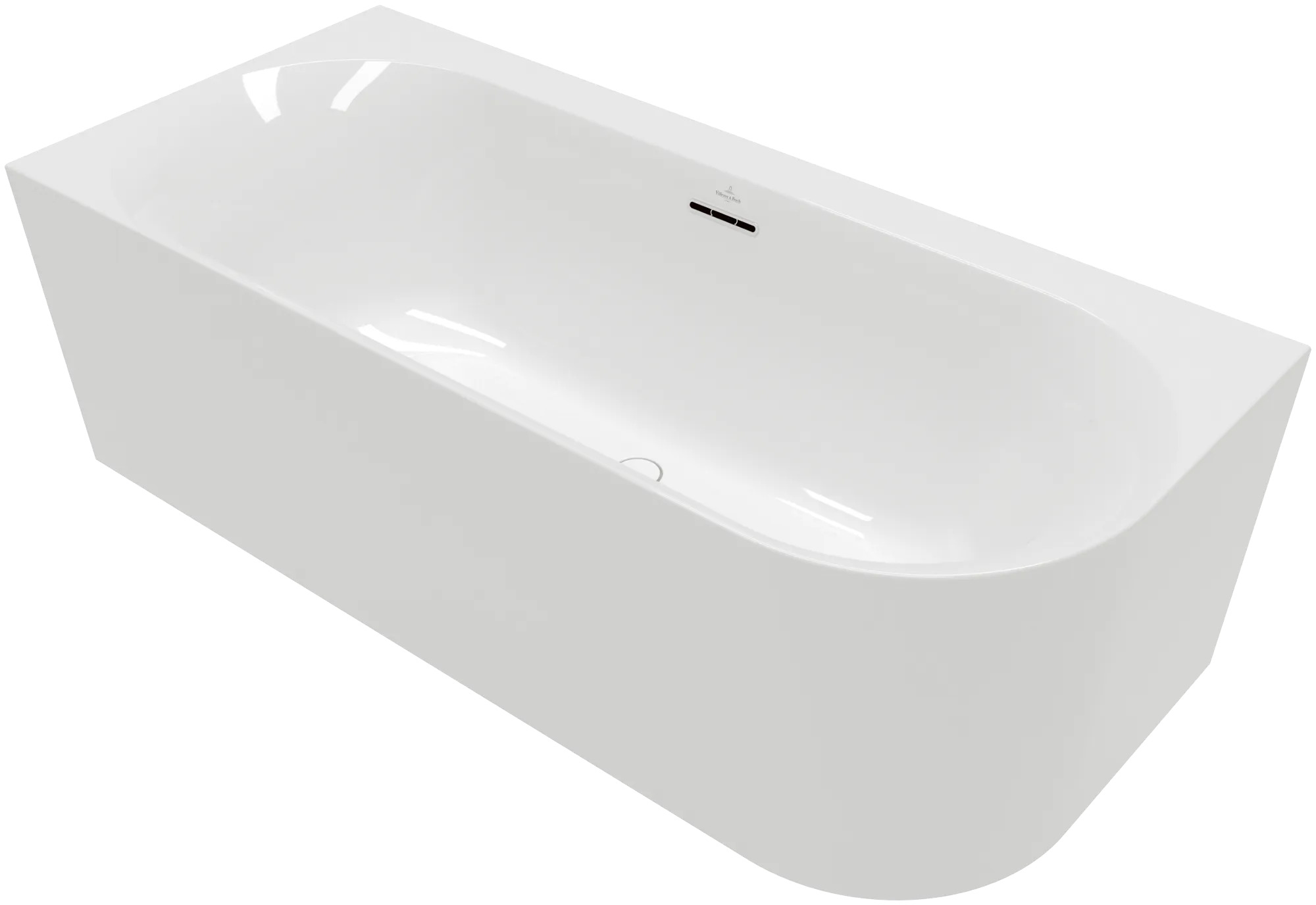 Villeroy & Boch Badewanne mit ovaler Innenform „Loop & Friends“ vorwand oval 180 × 80 cm, links in Weiß Alpin Villeroy & Boch Badewanne mit ovaler Innenform „Loop & Friends“ vorwand oval 180 × 80 cm, links in Weiß Alpin