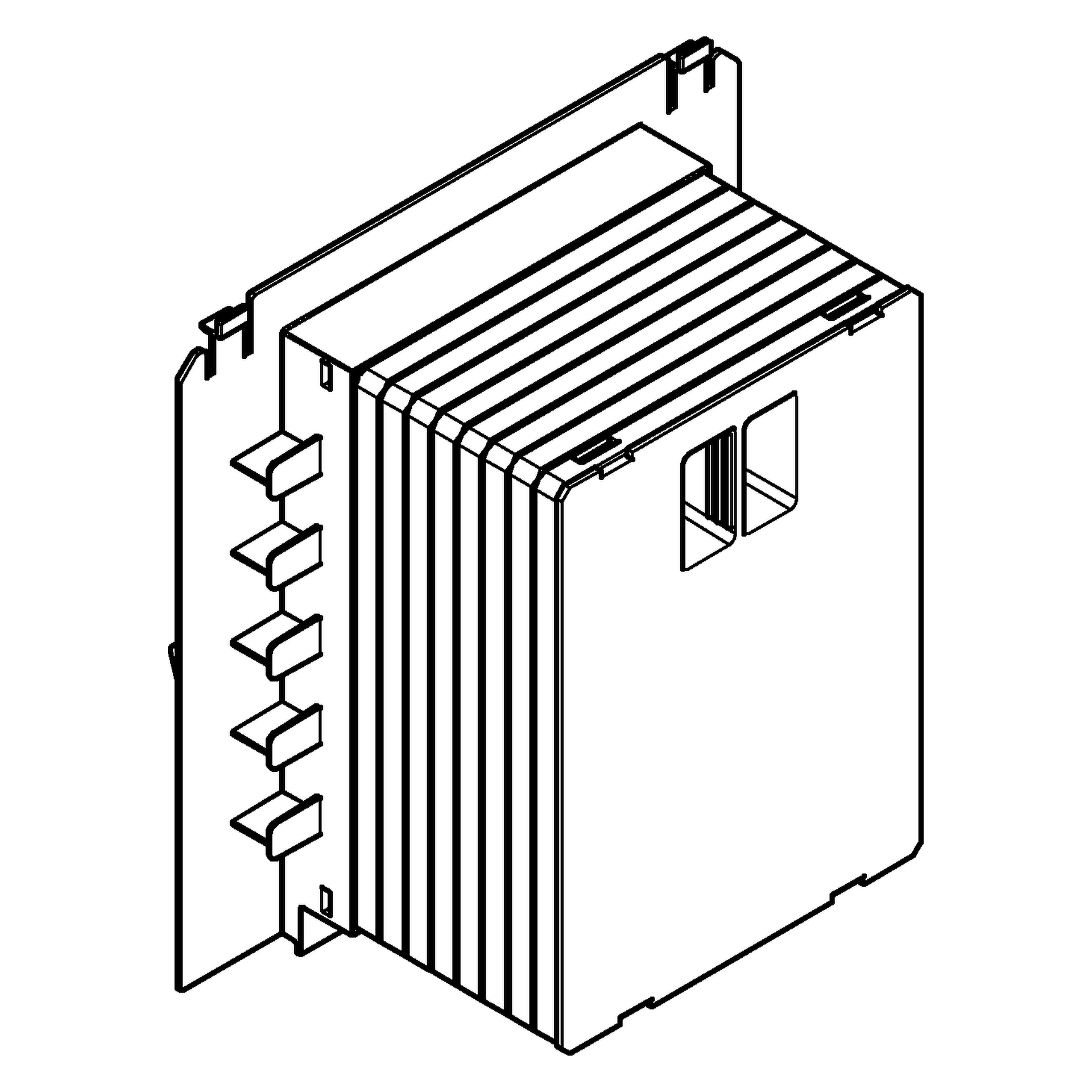 Revisionsschacht 40911, für kleine WC-Betätigungen, zur Kombination mit Rapid SL und Uniset GD 2 Spülkasten