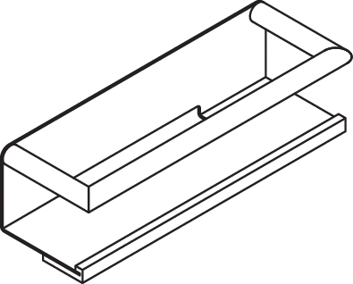 HEWI Ablage „System 162“ in 8,6 × 10 cm