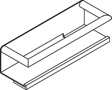 HEWI Ablage „System 162“ in 8,6 × 10 cm HEWI Ablage „System 162“ in 8,6 × 10 cm