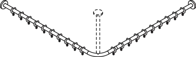 HEWI Duschvorhangstange „System 900“ HEWI Duschvorhangstange „System 900“