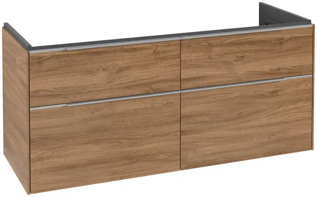 Villeroy & Boch Waschtischunterschrank „Subway 3.0“ für Schrankwaschtisch 1272 × 576 × 478 mm Kansas Oak, für Becken mittig