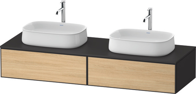 Duravit Waschtischunterschrank wandhängend „Zencha“ 160 × 28,1 × 55 cm