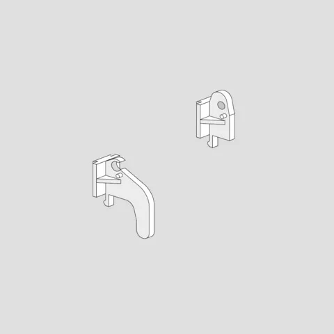 SANIT Befestigungssatz für Ablaufgarnitur Betätigung von oben SANIT Befestigungssatz für Ablaufgarnitur Betätigung von oben