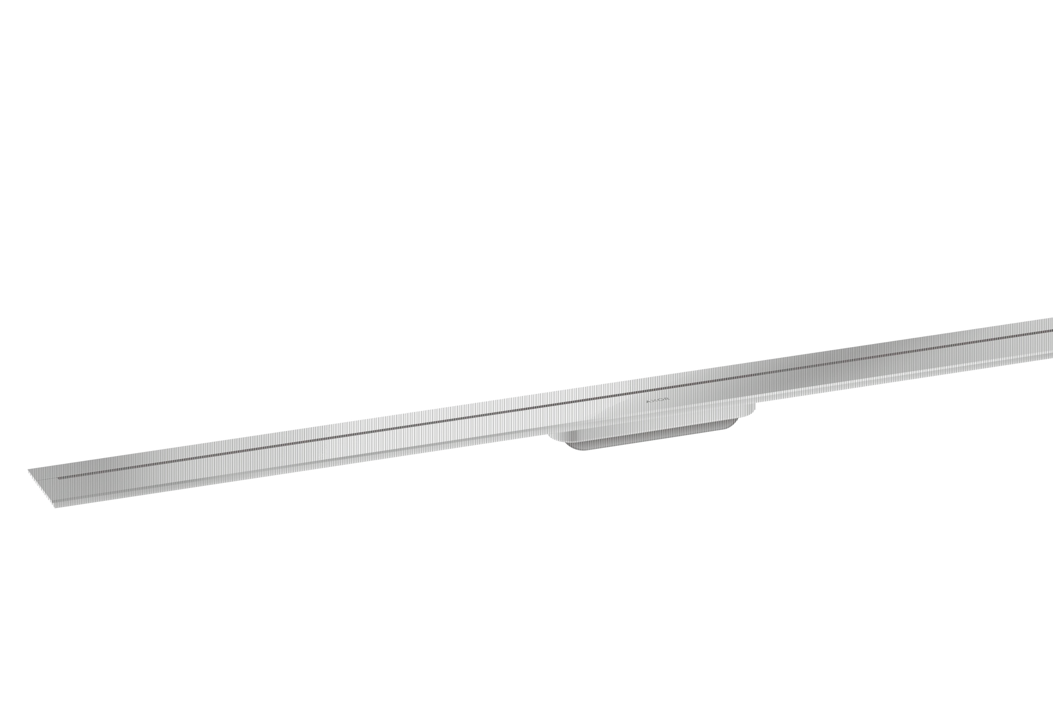 Hansgrohe AXOR Drain Fertigset Duschrinne 1200mm Wandmontage Chrom Hansgrohe AXOR Drain Fertigset Duschrinne 1200mm Wandmontage Chrom