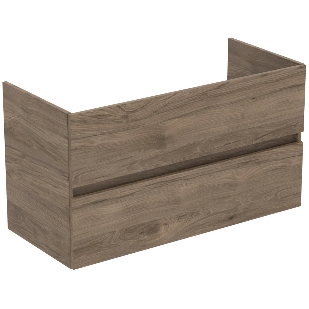 Ideal Standard Waschtischunterschrank „Eurovit+“ 100 × 55 × 44 cm Nussbaum geflammt Ideal Standard Waschtischunterschrank „Eurovit+“ 100 × 55 × 44 cm Nussbaum geflammt