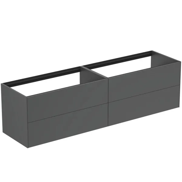 Ideal Standard Waschtischunterschrank Conca, 4 Auszüge, anthrazit Ideal Standard Waschtischunterschrank Conca, 4 Auszüge, anthrazit