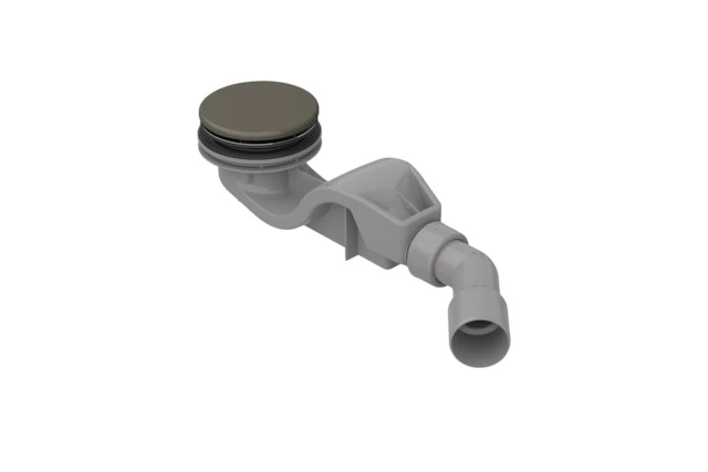 Bette Ablaufgarnitur BetteSolid 50 - Ab- und Überlauf, 415x120x68 mm, Taupe, Kunststoff, glasierter Titan-Stahl Bette Ablaufgarnitur BetteSolid 50 - Ab- und Überlauf, 415x120x68 mm, Taupe, Kunststoff, glasierter Titan-Stahl