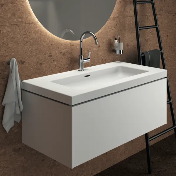Ideal Standard Waschtischunterschrank „Conca“ 100 × 37 × 50,5 cm Weiß matt lackiert