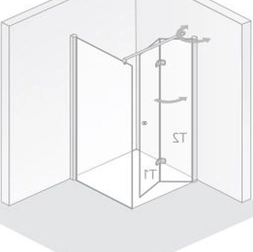 HSK teilgerahmte Seitenwand „Exklusiv 2.0“ Glas Chinchilla, Profile Schwarz-matt, für #Türbreite#, FM: 790 - 815 mm B: 800 mm H: 2000 mm HSK teilgerahmte Seitenwand „Exklusiv 2.0“ Glas Chinchilla, Profile Schwarz-matt, für #Türbreite#, FM: 790 - 815 mm B: 800 mm H: 2000 mm