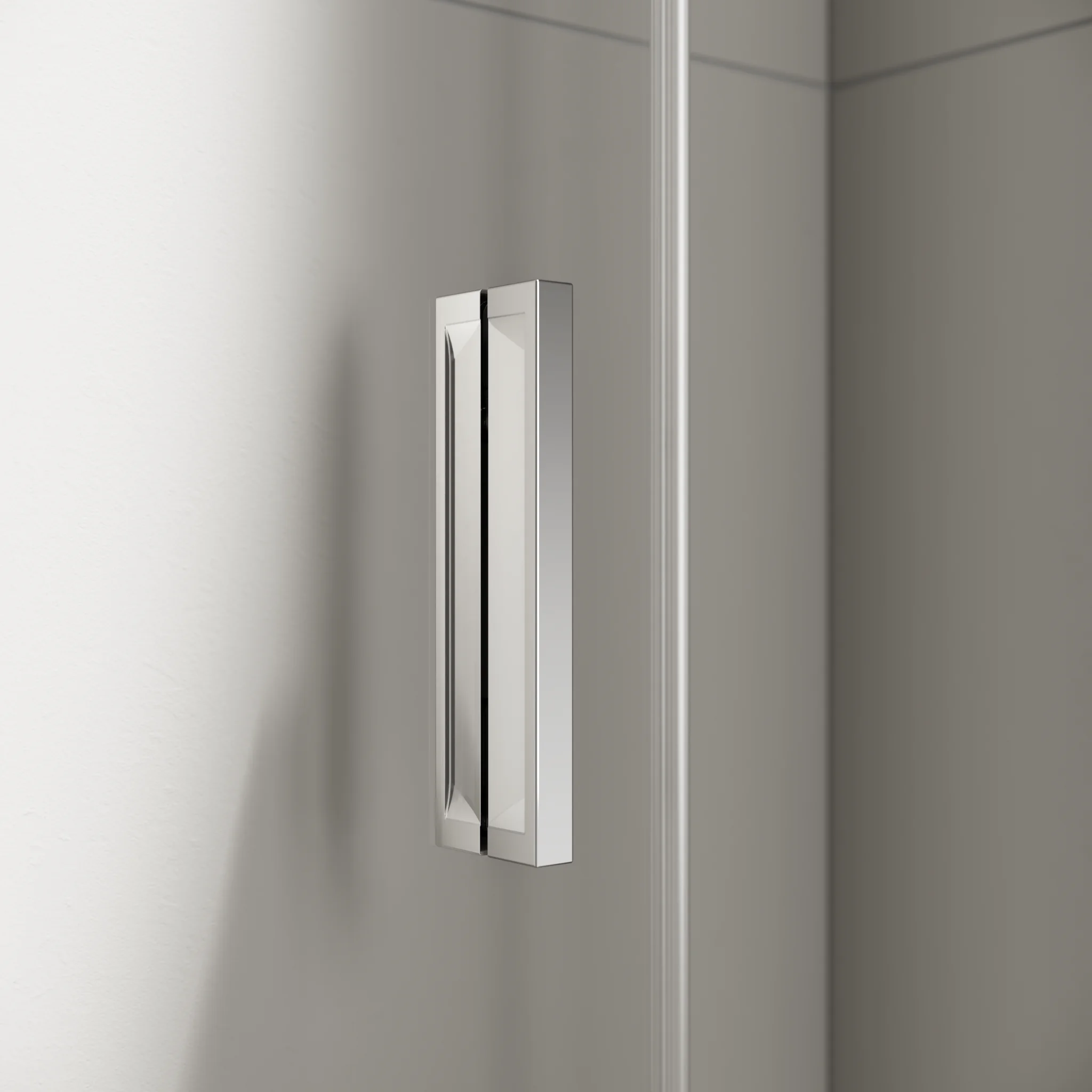 Kermi Duschdesign Pendeltür 1-flügelig mit Festfeld „Yanea“ Anschlag rechts Glas Klar, Profile Schwarz Soft (RAL 9005), Anschlag rechts WE: 1175 – 1205 mm H: 2000 mm