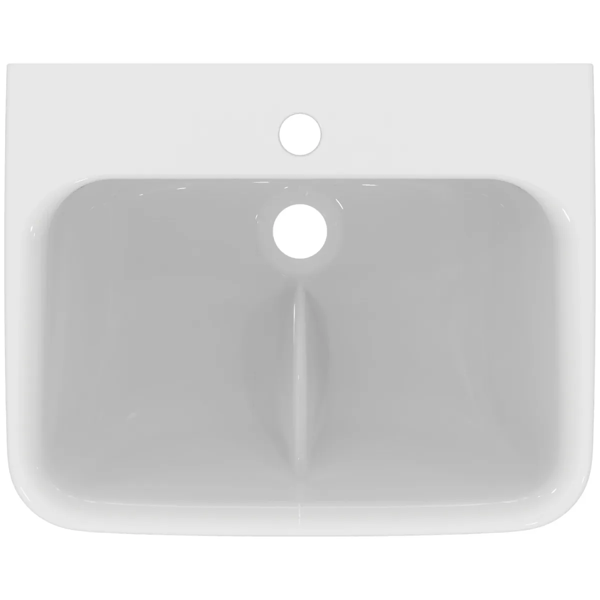 Waschbecken „Contour21+“ 50 × 40 × 17,5 cm, Hahnlochposition mittig Waschbecken „Contour21+“ 50 × 40 × 17,5 cm, Hahnlochposition mittig