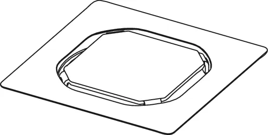 TECEdrainpoint S Rostrahmen Edelstahl 100 × 100 mm inkl. Fliesenträger rahmenlos