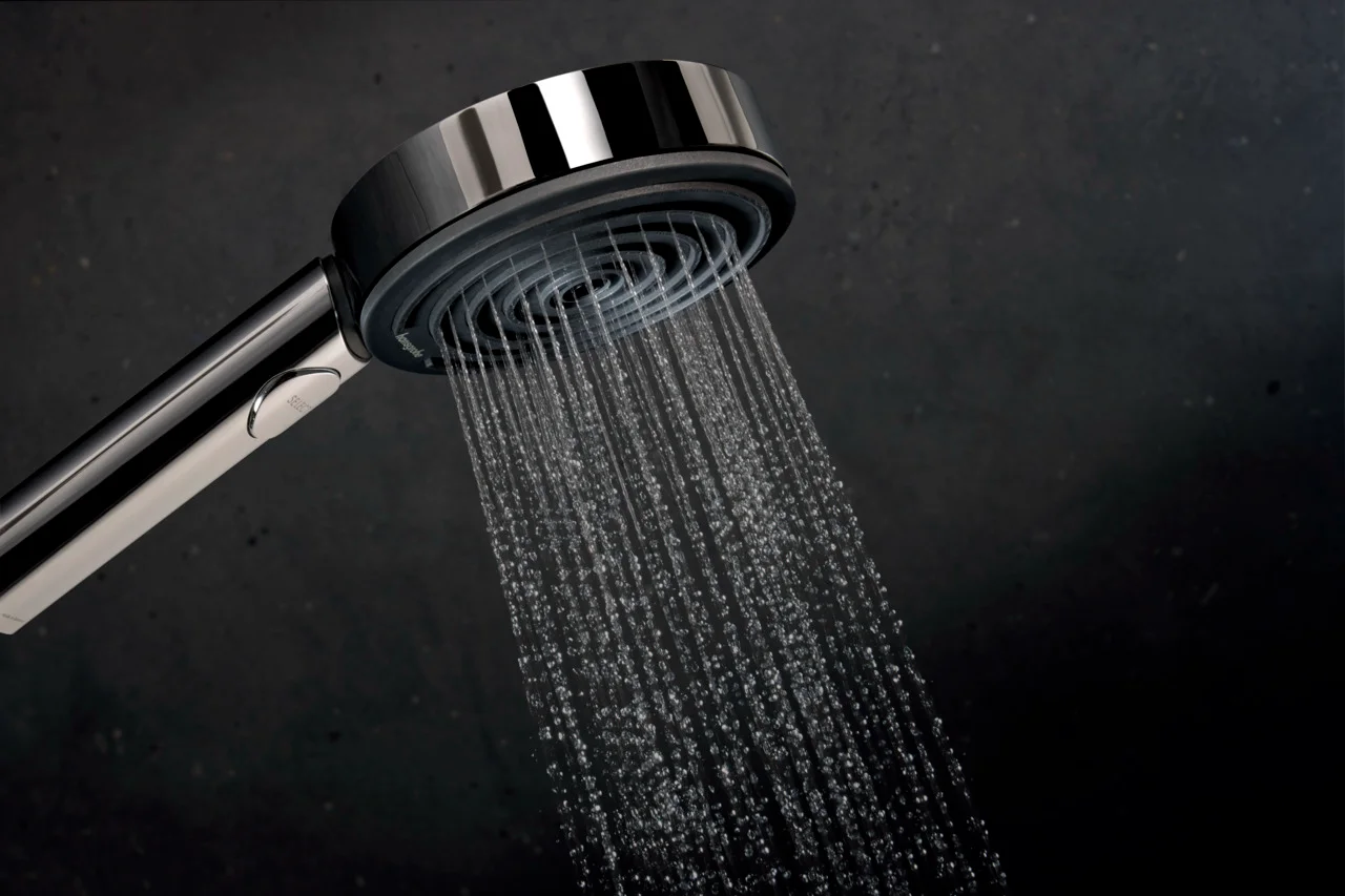 Hansgrohe Pulsify Select S Brausesystem 105 mm, Chrom, 65 cm Brausestange, EcoSmart mit Ecostat Element