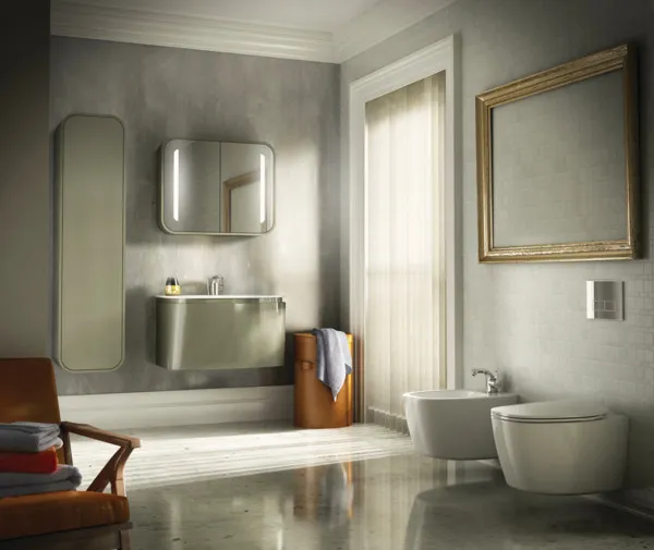 Waschtischarmatur Melange, mit Ablaufgarnitur, CU-Rohren, Ausladung 136mm, Chrom Waschtischarmatur Melange, mit Ablaufgarnitur, CU-Rohren, Ausladung 136mm, Chrom