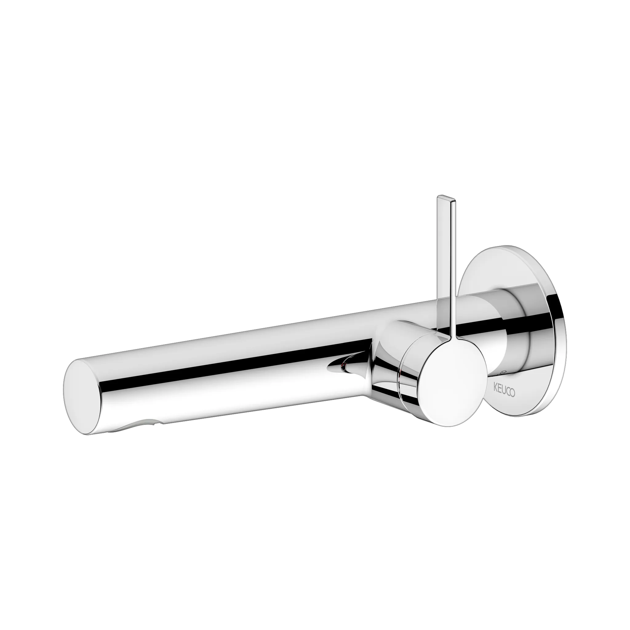 KEUCO IXMO Einhebel-Waschtischmischer Unterputz 1 Loch IXMO Pure für Wandmontage, rund Ausladung 197 mm/IXMO Pure verchromt