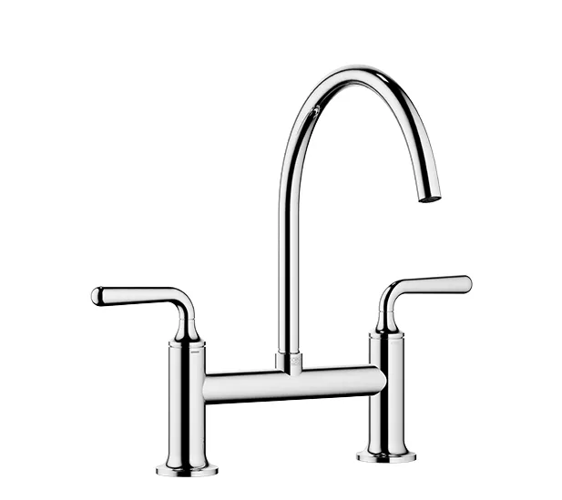 Dornbracht VAIA Zweiloch-Brückenbatterie für Spül-/ Profibrause - Chrom, Ausladung 241 mm Dornbracht VAIA Zweiloch-Brückenbatterie für Spül-/ Profibrause - Chrom, Ausladung 241 mm