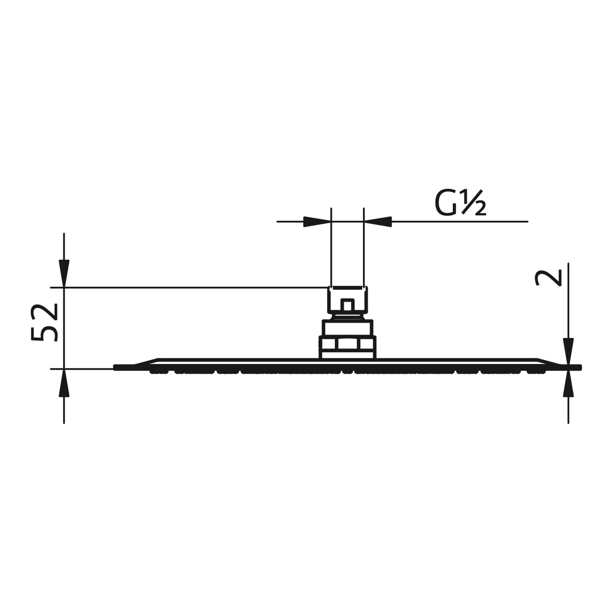 HSK Kopfbrause superflach ⌀ 30 × 0,2 cm in Edelstahl poliert HSK Kopfbrause superflach ⌀ 30 × 0,2 cm in Edelstahl poliert