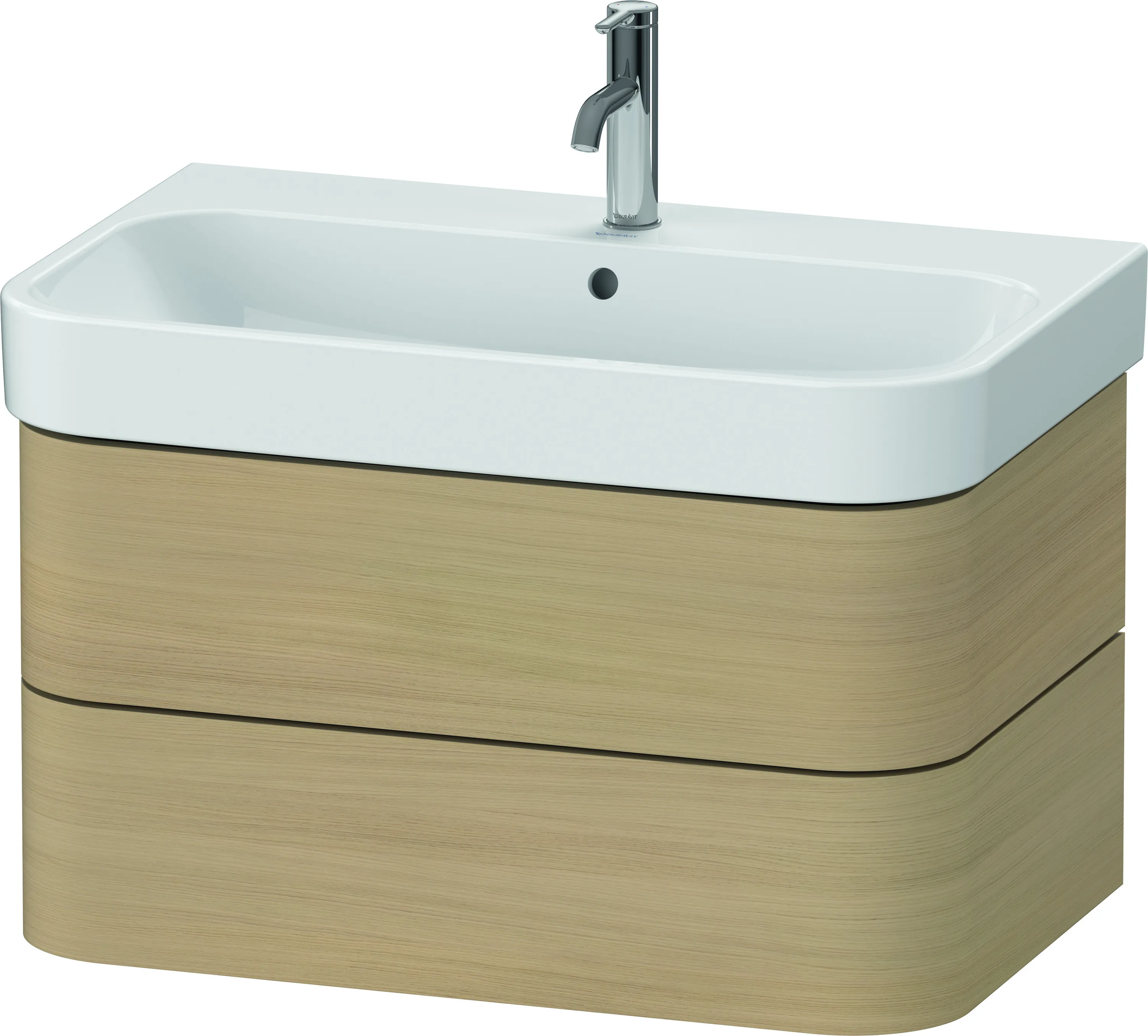 Duravit Waschtischunterschrank wandhängend „Happy D.2 Plus“ 77,5 × 41,5 × 49 cm Mediterrane Eiche Duravit Waschtischunterschrank wandhängend „Happy D.2 Plus“ 77,5 × 41,5 × 49 cm Mediterrane Eiche