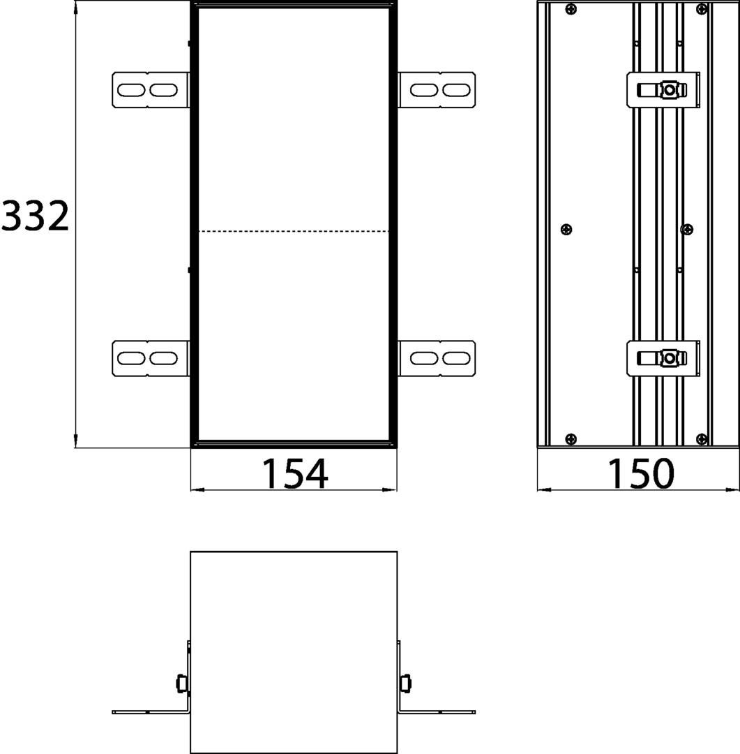 emco WC-Modul „asis module plus“, Anschlag links 15,4 × 33,2 × 15 cm