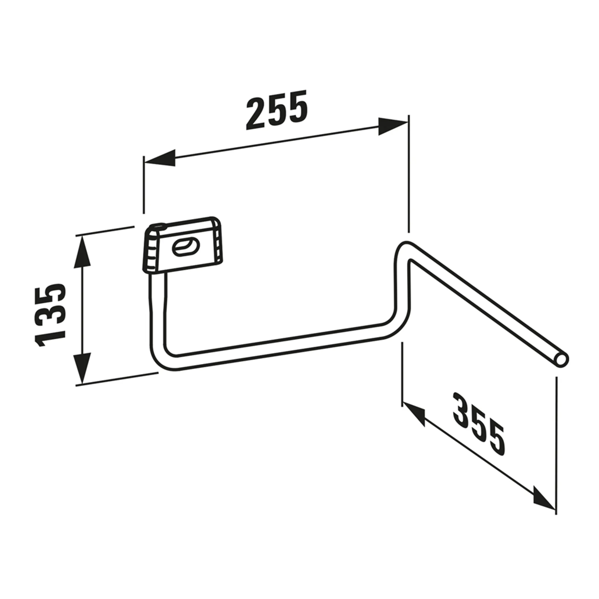 Laufen Handtuchhalter VAL 255x345, Chrom Laufen Handtuchhalter VAL 255x345, Chrom