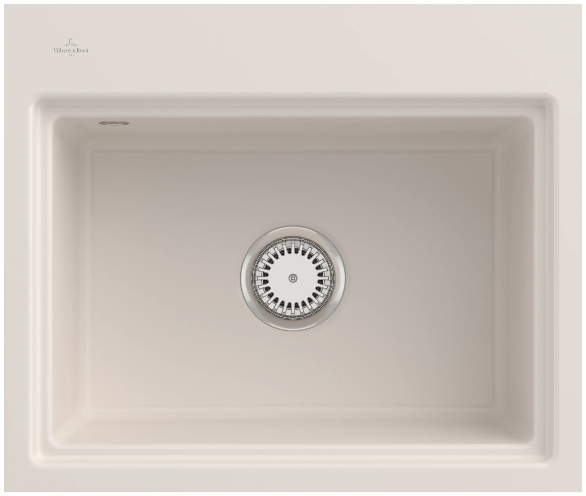 Villeroy & Boch Subway Style 60 S Flat 336A1F, flächenbündige Spüle, 600 x 510 mm