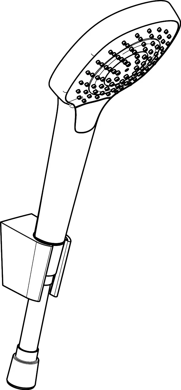 Brausenset Croma Select E Vario/ Porter weiss/chrom Brauseschlauch 1250mm Brausenset Croma Select E Vario/ Porter weiss/chrom Brauseschlauch 1250mm